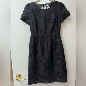 J. Crew Black Lace Dress